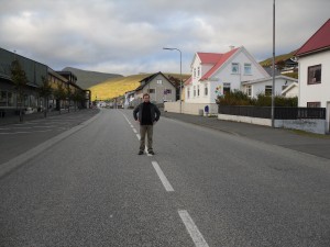 Kresten Forsman on the street in Faroe Islands