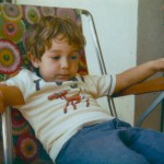 Little Mortimer in the seventies, with his Bambi shirt
